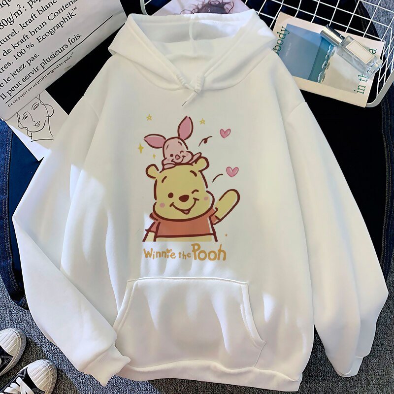 Kawaii Bear Winnie The Pooh Disney Cartoon Hoodies Women Harajuku Cute Anime Y2K Graphic Streetwear Sweatshirt 90s Hoody Female Kawaii Bear Winnie The Pooh Disney Cartoon Hoodies Women Harajuku Cute Anime Y2K Graphic Streetwear Sweatshirt 90s Hoody Female