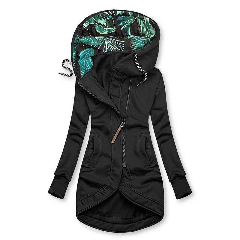 2022 Winter Casual Women Long Hoodies Sweatshirt Coat Zip Up Outerwears Hooded Jacket Female Pockets Outwear Tops 2022 Winter Casual Women Long Hoodies Sweatshirt Coat Zip Up Outerwears Hooded Jacket Female Pockets Outwear Tops