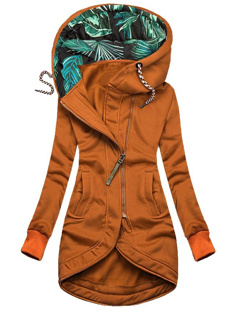2022 Winter Casual Women Long Hoodies Sweatshirt Coat Zip Up Outerwears Hooded Jacket Female Pockets Outwear Tops 2022 Winter Casual Women Long Hoodies Sweatshirt Coat Zip Up Outerwears Hooded Jacket Female Pockets Outwear Tops