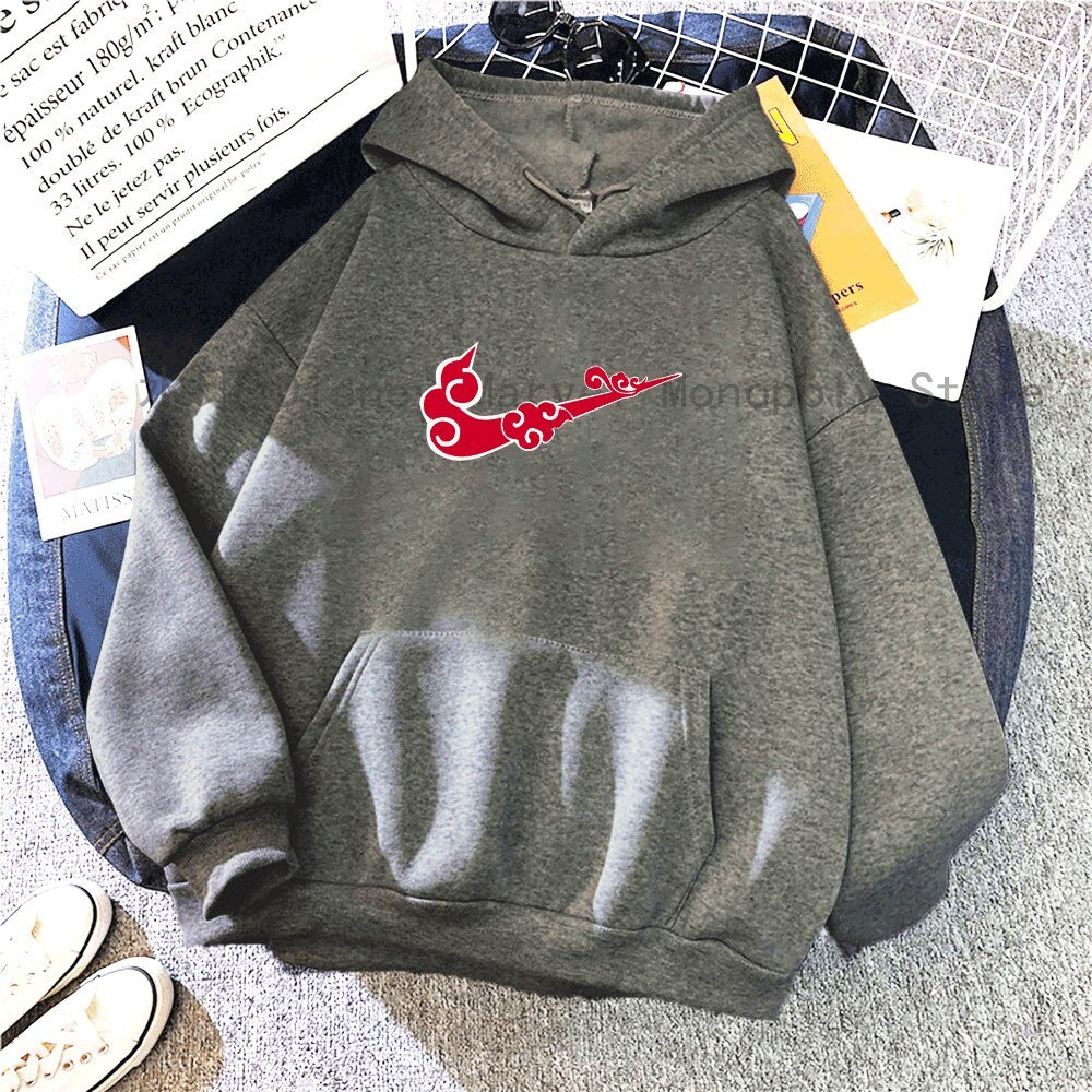 Hot Sale Plus Size Printed Women's Sweatshirt 2022 Spring Autumn Fleece Loose High Quality Hoodie Japanese Anime Naruto Men's