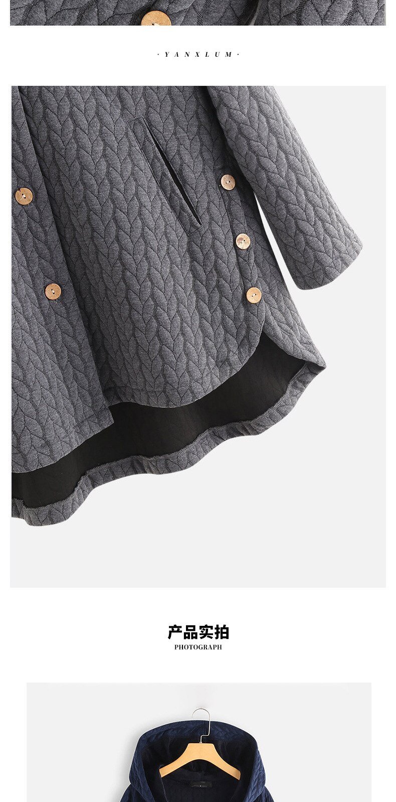 Winter Coats Hooded Cotton Button Warm Padded Jacket Women Casual Pocket Single Breasted Solid Parkas Outwear Plus Size Winter Coats Hooded Cotton Button Warm Padded Jacket Women Casual Pocket Single Breasted Solid Parkas Outwear Plus Size