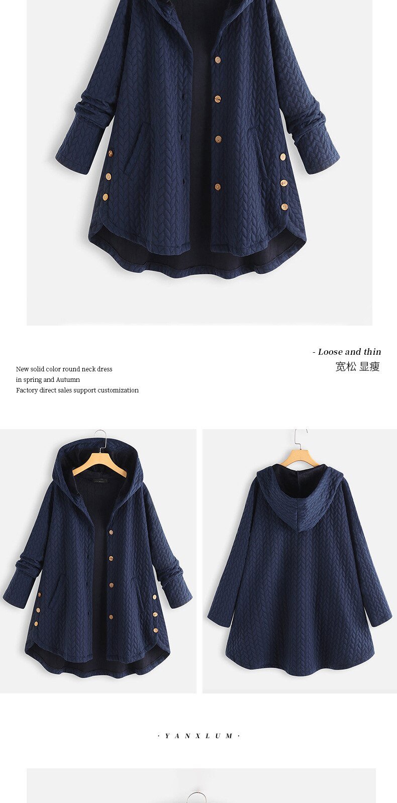 Winter Coats Hooded Cotton Button Warm Padded Jacket Women Casual Pocket Single Breasted Solid Parkas Outwear Plus Size Winter Coats Hooded Cotton Button Warm Padded Jacket Women Casual Pocket Single Breasted Solid Parkas Outwear Plus Size