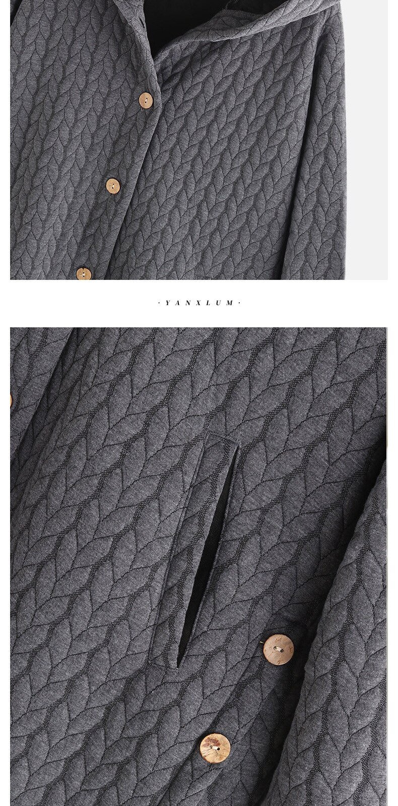 Winter Coats Hooded Cotton Button Warm Padded Jacket Women Casual Pocket Single Breasted Solid Parkas Outwear Plus Size Winter Coats Hooded Cotton Button Warm Padded Jacket Women Casual Pocket Single Breasted Solid Parkas Outwear Plus Size