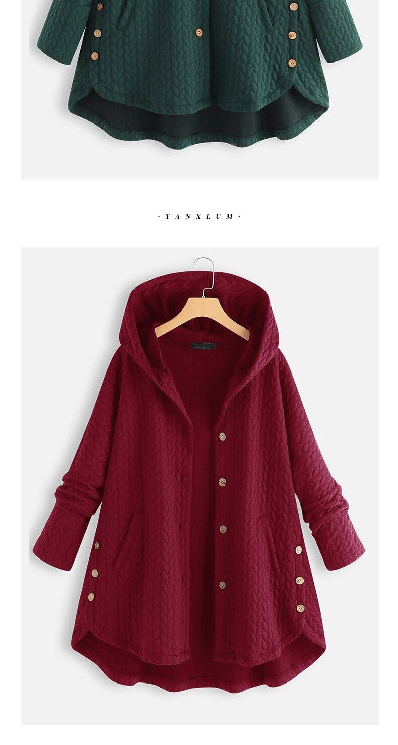 Winter Coats Hooded Cotton Button Warm Padded Jacket Women Casual Pocket Single Breasted Solid Parkas Outwear Plus Size Winter Coats Hooded Cotton Button Warm Padded Jacket Women Casual Pocket Single Breasted Solid Parkas Outwear Plus Size