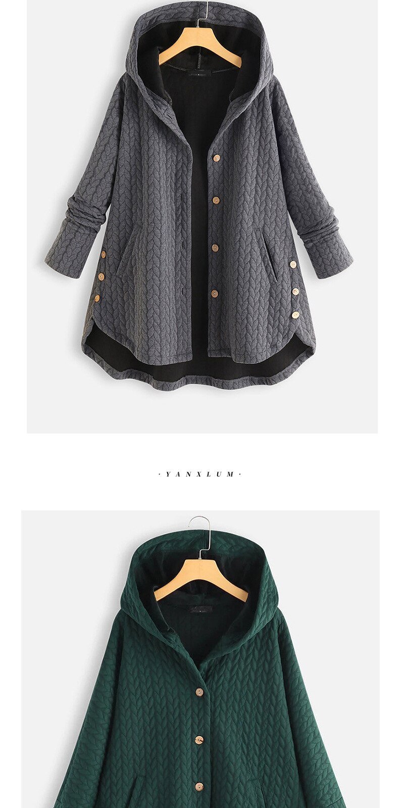 Winter Coats Hooded Cotton Button Warm Padded Jacket Women Casual Pocket Single Breasted Solid Parkas Outwear Plus Size Winter Coats Hooded Cotton Button Warm Padded Jacket Women Casual Pocket Single Breasted Solid Parkas Outwear Plus Size