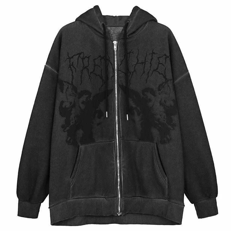New Dark Jacket Coat Print Angel Fairy Womens Hoodies Hip-hop Streetwear Harajuku Anime Women Coat Zipper Y2k Women Clothing New Dark Jacket Coat Print Angel Fairy Womens Hoodies Hip-hop Streetwear Harajuku Anime Women Coat Zipper Y2k Women Clothing