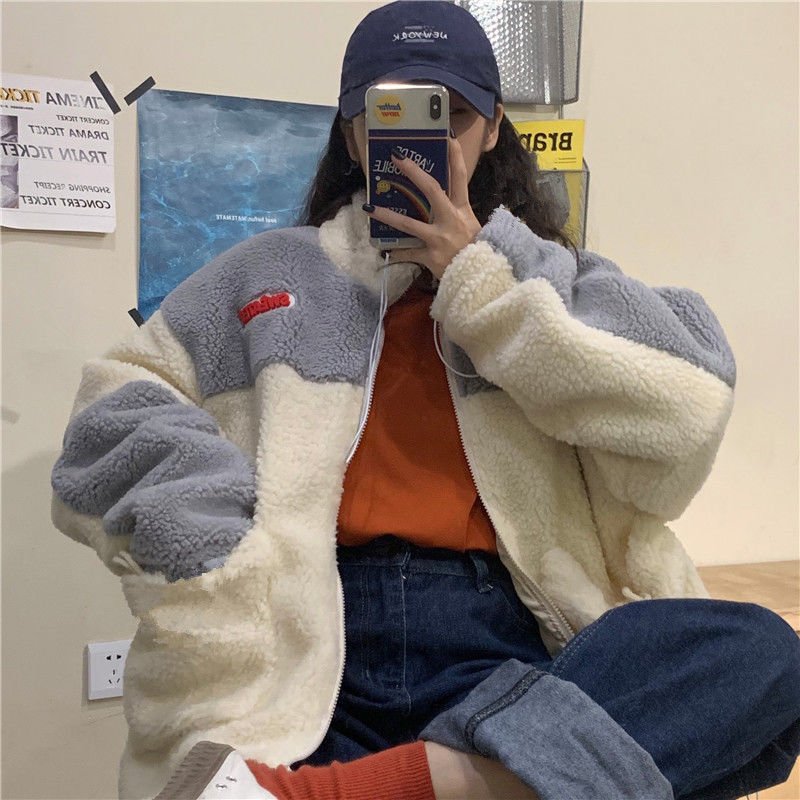 Women's Hoodies Thick Fleece New Autumn Oversized Hoodies Female Zip Up Winter Girls Loose Long Sleeve Casual Sweatshirt Tops