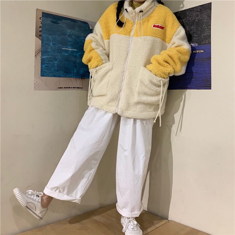 Women's Hoodies Thick Fleece New Autumn Oversized Hoodies Female Zip Up Winter Girls Loose Long Sleeve Casual Sweatshirt Tops