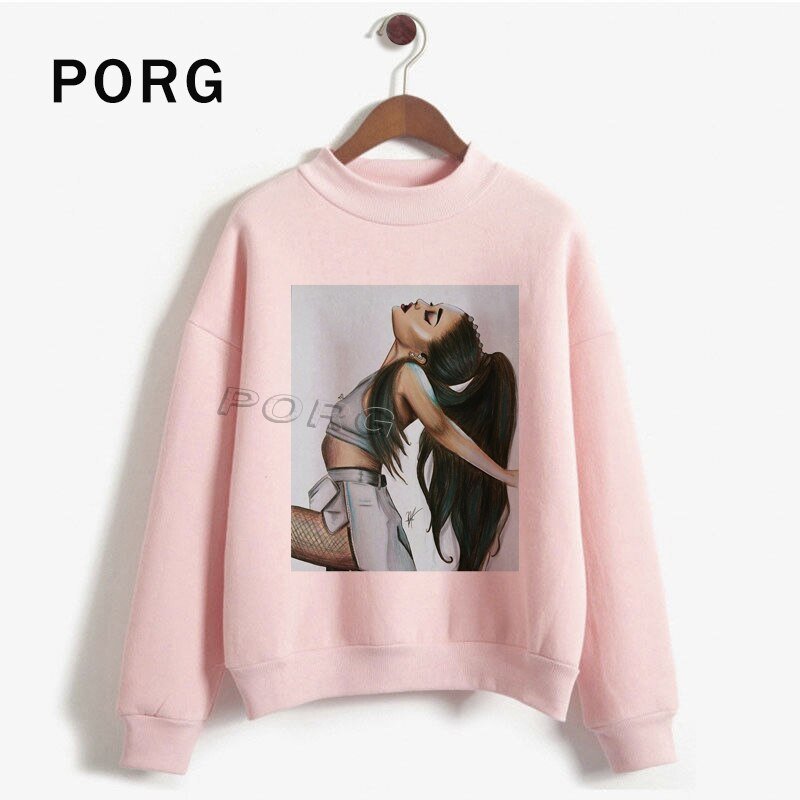 Ariana Grande Pink Sweatshirt Women Gothic Streetwear Harajuku Sudadera Mujer 2019 New Women Clothes Long Sleeve Hoodies O-Neck Ariana Grande Pink Sweatshirt Women Gothic Streetwear Harajuku Sudadera Mujer 2019 New Women Clothes Long Sleeve Hoodies O-Neck