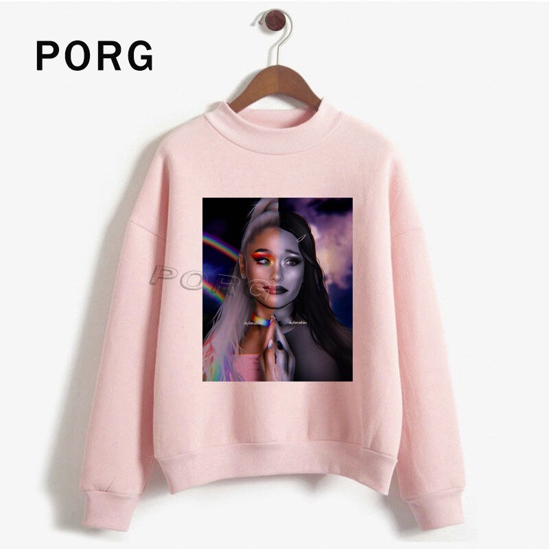 Ariana Grande Pink Sweatshirt Women Gothic Streetwear Harajuku Sudadera Mujer 2019 New Women Clothes Long Sleeve Hoodies O-Neck Ariana Grande Pink Sweatshirt Women Gothic Streetwear Harajuku Sudadera Mujer 2019 New Women Clothes Long Sleeve Hoodies O-Neck