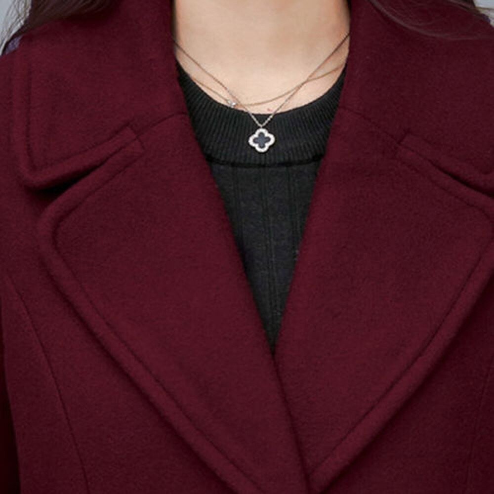 Women Vintage Women Woolen Coat Winter Over-Knee Lapel Thick Long Overcoat Slim Warm Jacket Parka Women's Outwear Plus Size 4Xl Women Vintage Women Woolen Coat Winter Over-Knee Lapel Thick Long Overcoat Slim Warm Jacket Parka Women's Outwear Plus Size 4Xl