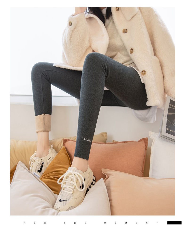 Leggings Women Fleece Thickened Leggings Women Winter Trousers for Outer Wear Women's High Waist Thin Fleece Warm Pants Leggings Women Fleece Thickened Leggings Women Winter Trousers for Outer Wear Women's High Waist Thin Fleece Warm Pants