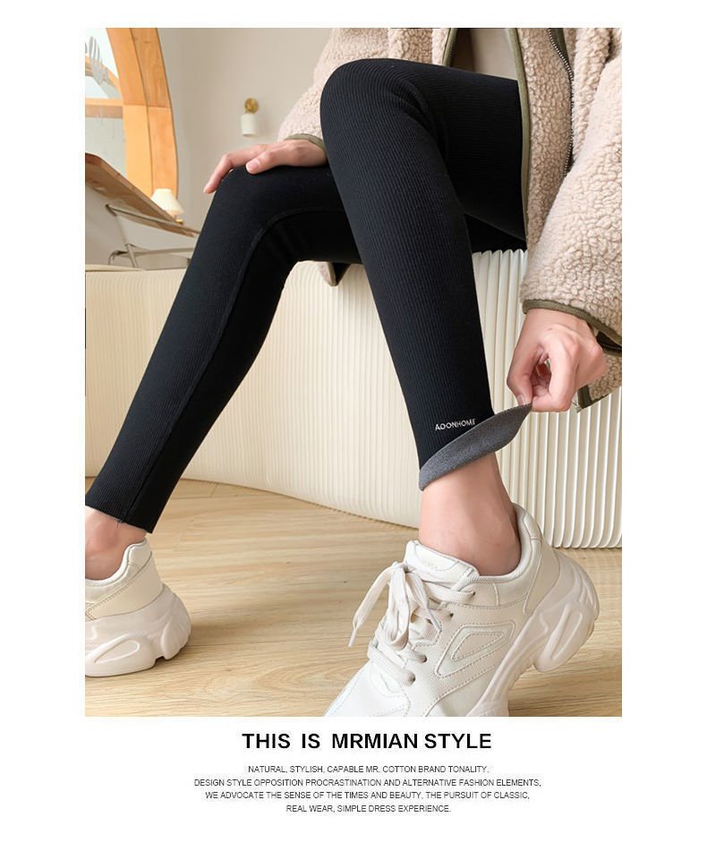 Leggings Women Fleece Thickened Leggings Women Winter Trousers for Outer Wear Women's High Waist Thin Fleece Warm Pants Leggings Women Fleece Thickened Leggings Women Winter Trousers for Outer Wear Women's High Waist Thin Fleece Warm Pants