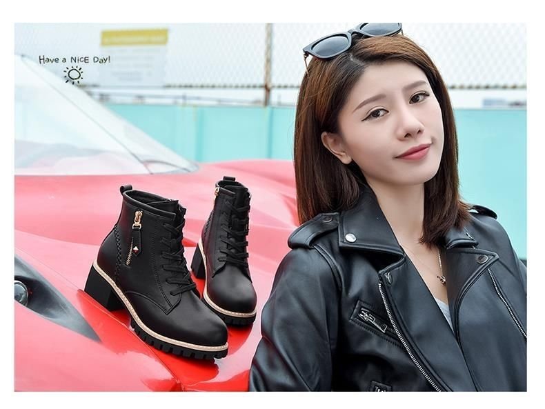 Women's Shoes Boots Ankle 2022 Autumn New British Style Leather Thick Belt Wool Ladies Short Boots Motorcycle Martin Women's Shoes Boots Ankle 2022 Autumn New British Style Leather Thick Belt Wool Ladies Short Boots Motorcycle Martin