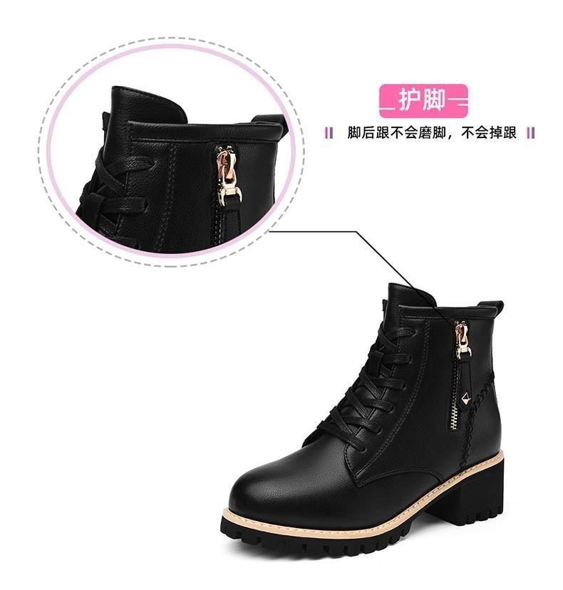 Women's Shoes Boots Ankle 2022 Autumn New British Style Leather Thick Belt Wool Ladies Short Boots Motorcycle Martin Women's Shoes Boots Ankle 2022 Autumn New British Style Leather Thick Belt Wool Ladies Short Boots Motorcycle Martin