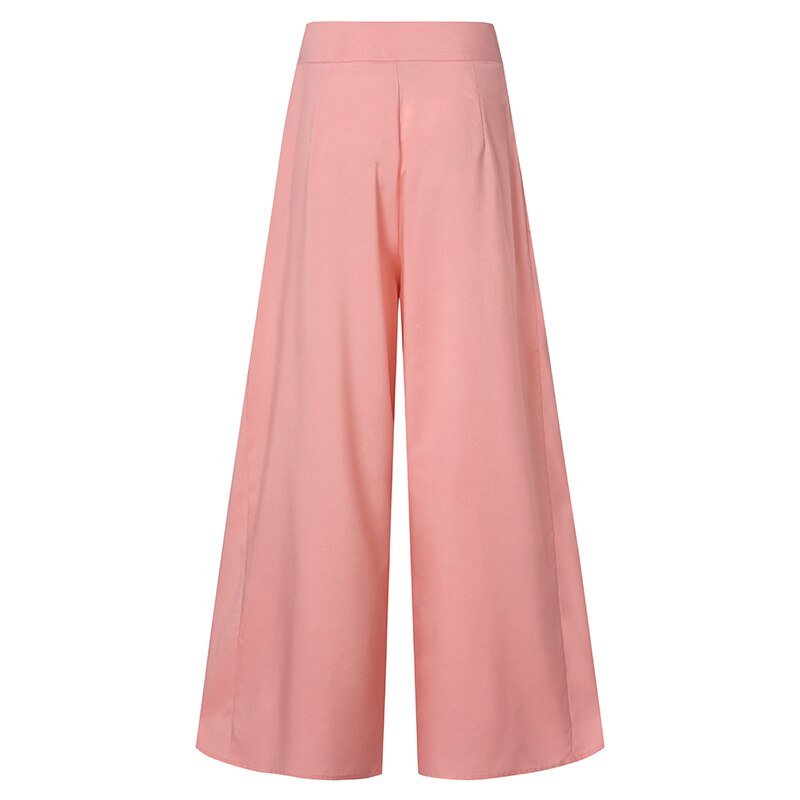 Women Elegant High Waist Wide Leg Pants ZANZEA 2022 Spring Vintage Flare Trousers Casual Solid Zipper Pantalon Female Palazzo Women Elegant High Waist Wide Leg Pants ZANZEA 2022 Spring Vintage Flare Trousers Casual Solid Zipper Pantalon Female Palazzo