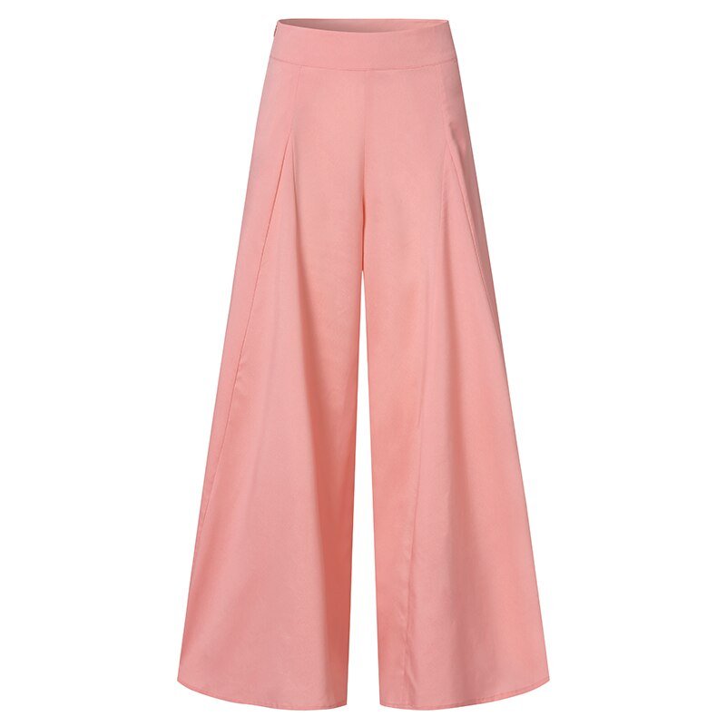 Women Elegant High Waist Wide Leg Pants ZANZEA 2022 Spring Vintage Flare Trousers Casual Solid Zipper Pantalon Female Palazzo Women Elegant High Waist Wide Leg Pants ZANZEA 2022 Spring Vintage Flare Trousers Casual Solid Zipper Pantalon Female Palazzo