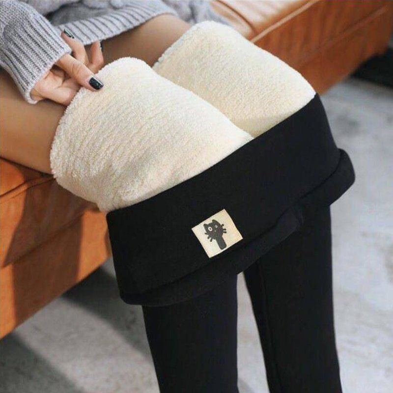 Winter Women Leggings Fleece Lined Velvet Keep Warm Pants High Waist Leggings Women Solid Comfortable Stretchy Thermal Plus Size Winter Women Leggings Fleece Lined Velvet Keep Warm Pants High Waist Leggings Women Solid Comfortable Stretchy Thermal Plus Size