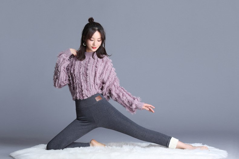 Winter Women Leggings Fleece Lined Velvet Keep Warm Pants High Waist Leggings Women Solid Comfortable Stretchy Thermal Plus Size