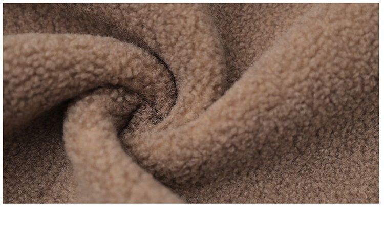 Middle-aged Mothers Faux lamb Wool Coat 2021 Autumn Winter Loose Long-sleeve Outerwear Plus size Solid Female Jacket Casual Tops