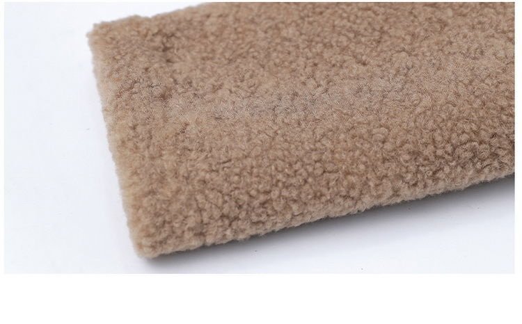 Middle-aged Mothers Faux lamb Wool Coat 2021 Autumn Winter Loose Long-sleeve Outerwear Plus size Solid Female Jacket Casual Tops