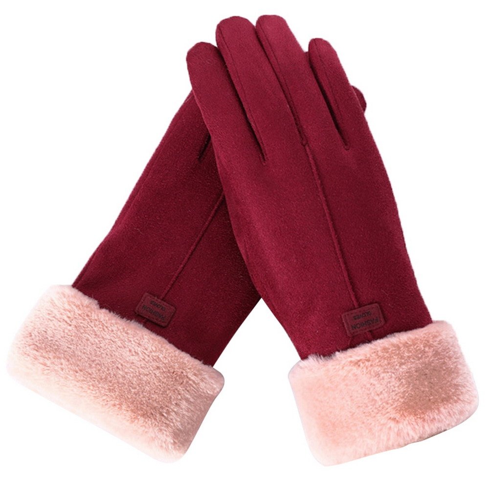 2022 New Fashion Women Gloves Autumn Winter Cute Furry Warm Mitts Full Finger Mittens Women Outdoor Sport Female Gloves Screen 2022 New Fashion Women Gloves Autumn Winter Cute Furry Warm Mitts Full Finger Mittens Women Outdoor Sport Female Gloves Screen