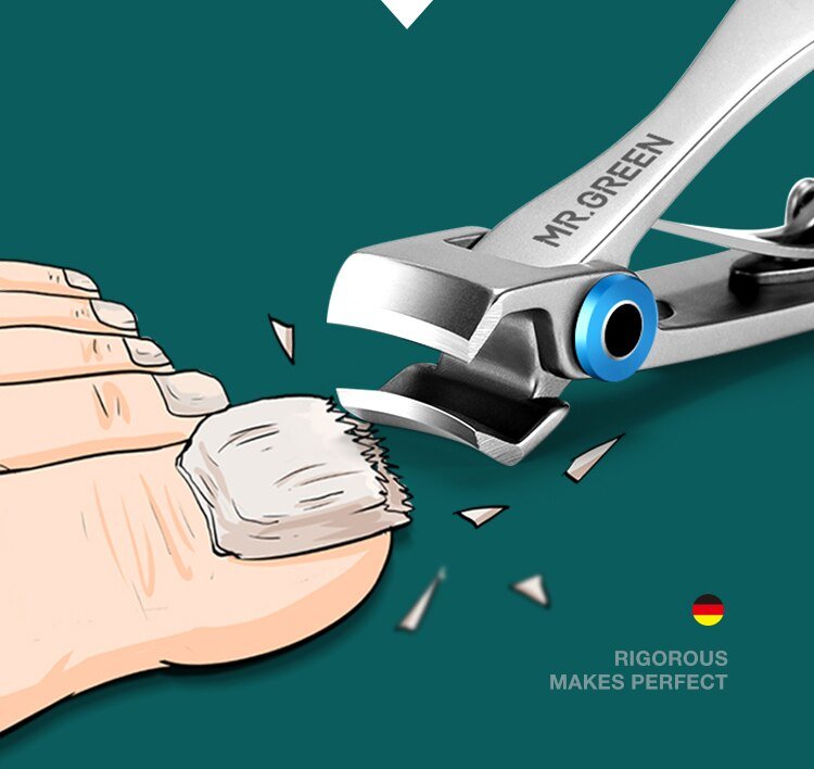 MR.GREEN Nail Clippers Stainless Steel Two Sizes Are Available Manicure Fingernail Cutter Thick Hard Toenail Scissors tools MR.GREEN Nail Clippers Stainless Steel Two Sizes Are Available Manicure Fingernail Cutter Thick Hard Toenail Scissors tools
