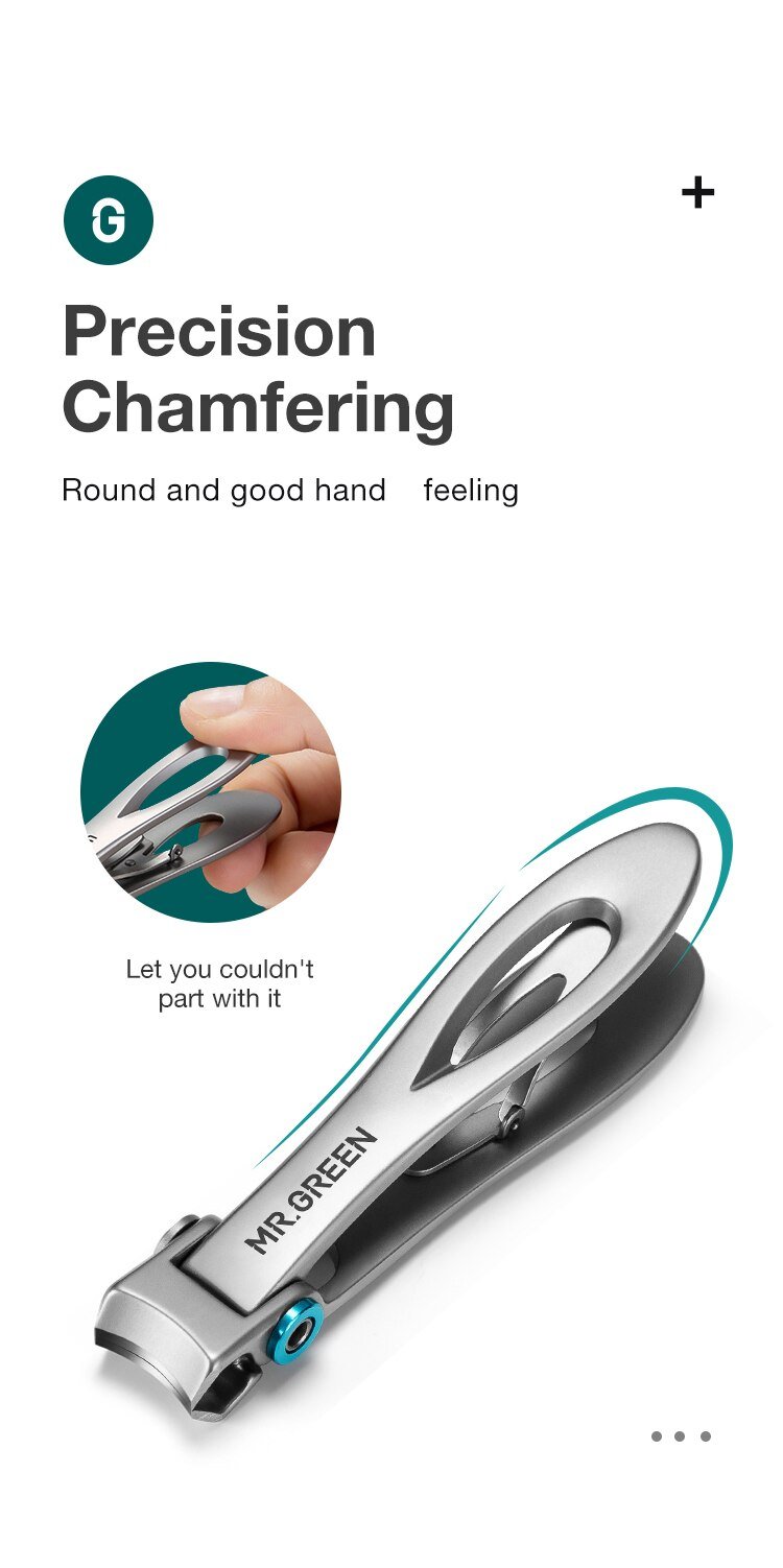 MR.GREEN Nail Clippers Stainless Steel Two Sizes Are Available Manicure Fingernail Cutter Thick Hard Toenail Scissors tools MR.GREEN Nail Clippers Stainless Steel Two Sizes Are Available Manicure Fingernail Cutter Thick Hard Toenail Scissors tools