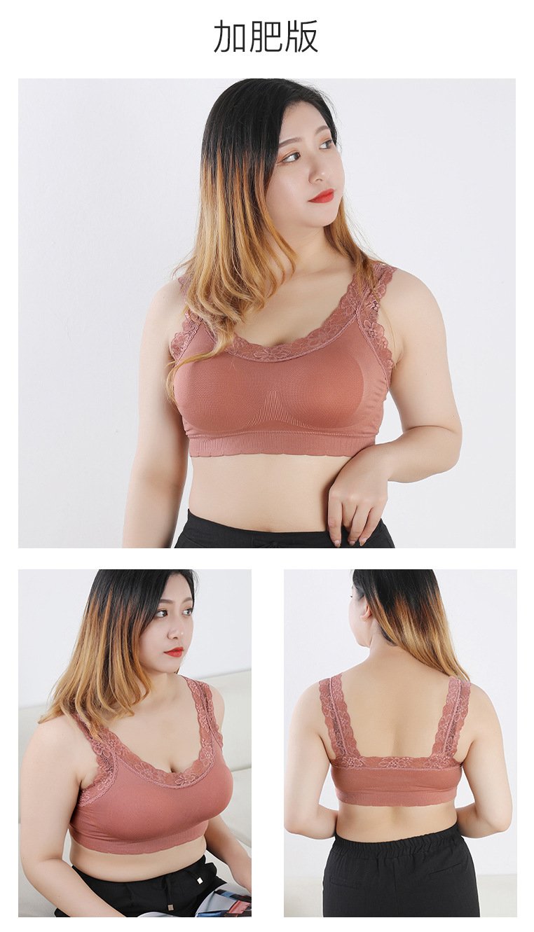 Women Bras Bralette Top Sexy Lace Flowers Underwear Ladies Beauty Back Lingerie Sports Push Up Bra Cozy Chest Tube Top 40-100kg