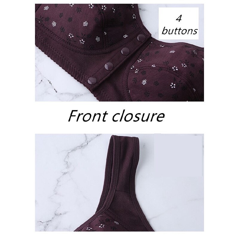 Fashion Push Up Bra Underwear Front Buckle Wireless Bralette Comfortable Breathable Sexy Lingerie Solid Color Intimates 2021 New