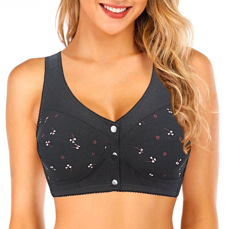 2022 New Bra Cotton Women Wire Free Bras Front Closure Brassiere Female Confortable Underwear Everyday Large Bust 52BC 50BC Cup 2022 New Bra Cotton Women Wire Free Bras Front Closure Brassiere Female Confortable Underwear Everyday Large Bust 52BC 50BC Cup