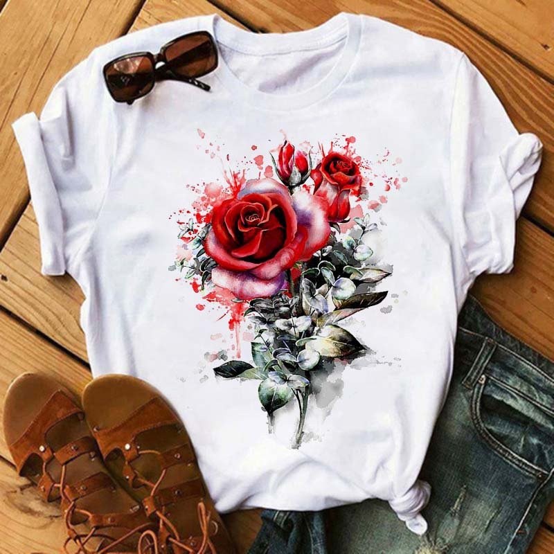 T Shirt For Women 2021 Printed Casual Harajuku Tee Shirts Summer Short Sleeve Woman Tops Female Tshirt Camiseta Mujer T Shirt For Women 2021 Printed Casual Harajuku Tee Shirts Summer Short Sleeve Woman Tops Female Tshirt Camiseta Mujer