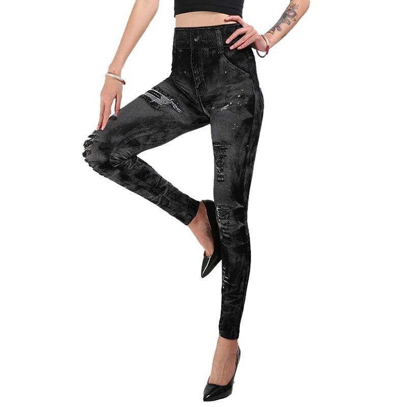 Sexy astic Imitation Jeans Leggings High Waist Pants Fitness Slim Legg Mujer 2021 Sport Push Up Leggings For Women Hot Sexy astic Imitation Jeans Leggings High Waist Pants Fitness Slim Legg Mujer 2021 Sport Push Up Leggings For Women Hot