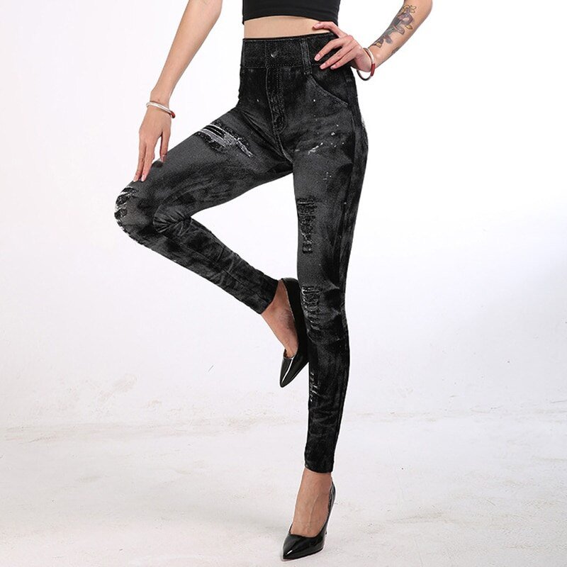 Sexy astic Imitation Jeans Leggings High Waist Pants Fitness Slim Legg Mujer 2021 Sport Push Up Leggings For Women Hot Sexy astic Imitation Jeans Leggings High Waist Pants Fitness Slim Legg Mujer 2021 Sport Push Up Leggings For Women Hot