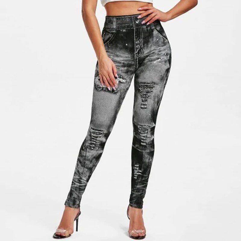 Sexy astic Imitation Jeans Leggings High Waist Pants Fitness Slim Legg Mujer 2021 Sport Push Up Leggings For Women Hot Sexy astic Imitation Jeans Leggings High Waist Pants Fitness Slim Legg Mujer 2021 Sport Push Up Leggings For Women Hot