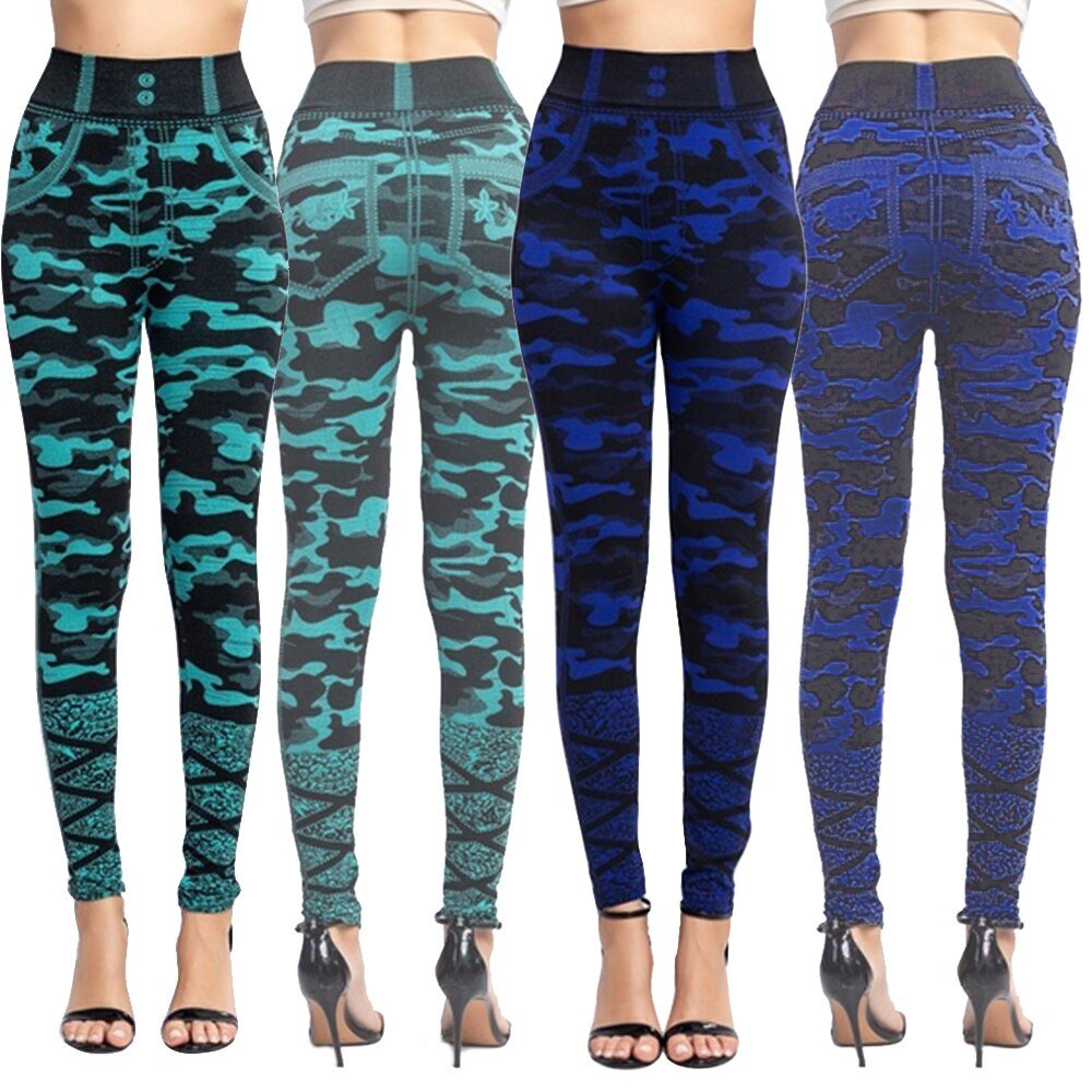 2021 New Women Elastic Jean Leggings Pants High Waist Slim Push Up Seamless Pencil Pants Denim Casual Pants 2021 New Women Elastic Jean Leggings Pants High Waist Slim Push Up Seamless Pencil Pants Denim Casual Pants