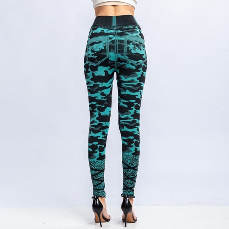 2021 New Women Elastic Jean Leggings Pants High Waist Slim Push Up Seamless Pencil Pants Denim Casual Pants 2021 New Women Elastic Jean Leggings Pants High Waist Slim Push Up Seamless Pencil Pants Denim Casual Pants