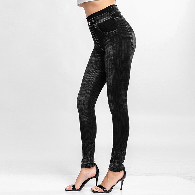 2021 New Women Elastic Jean Leggings Pants High Waist Slim Push Up Seamless Pencil Pants Denim Casual Pants 2021 New Women Elastic Jean Leggings Pants High Waist Slim Push Up Seamless Pencil Pants Denim Casual Pants