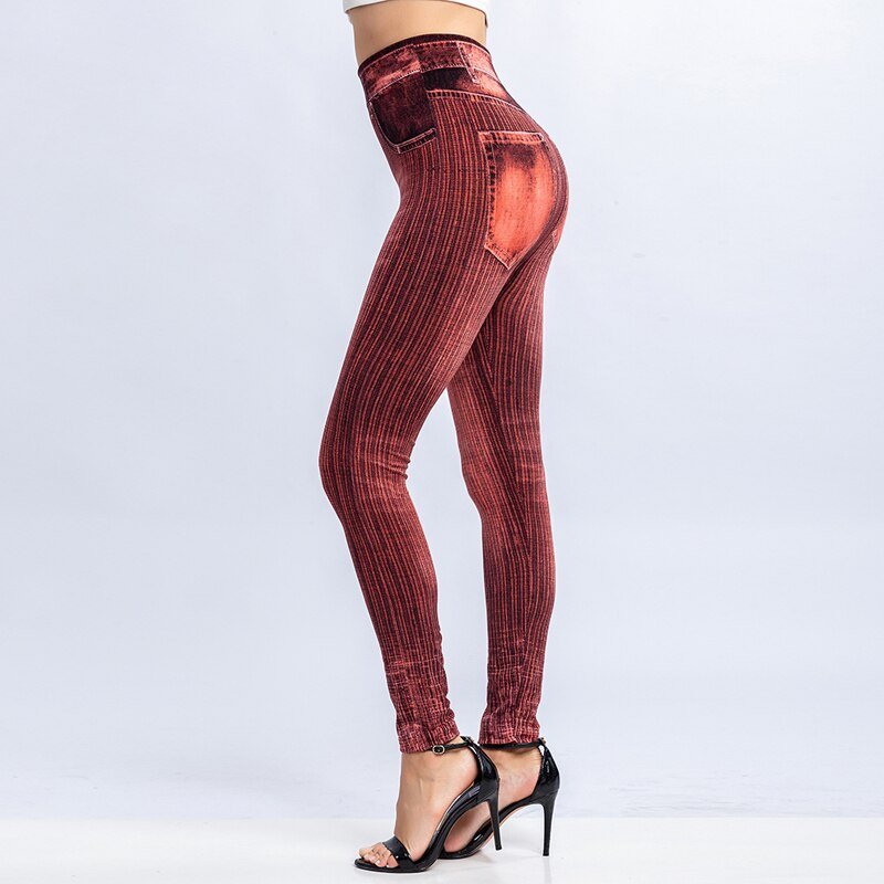 2021 New Women Elastic Jean Leggings Pants High Waist Slim Push Up Seamless Pencil Pants Denim Casual Pants 2021 New Women Elastic Jean Leggings Pants High Waist Slim Push Up Seamless Pencil Pants Denim Casual Pants