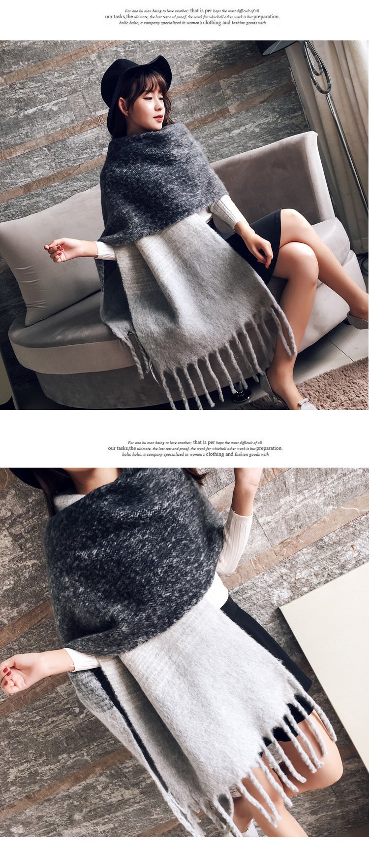 2022 NEW Fashion Cashmere Women Plaid Scarf Winter Warm Shawl and Wrap Bandana Pashmina Long Tassel Female Foulard Thick Blanket