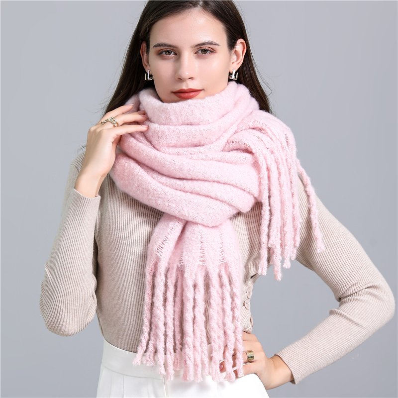 2022 New Women Plaid Scarf Winter Pashmina Shawls Cashmere Thick Wraps Lady Tassel Warm Scarves Rainbow Hairy Bufanda 2022 New Women Plaid Scarf Winter Pashmina Shawls Cashmere Thick Wraps Lady Tassel Warm Scarves Rainbow Hairy Bufanda