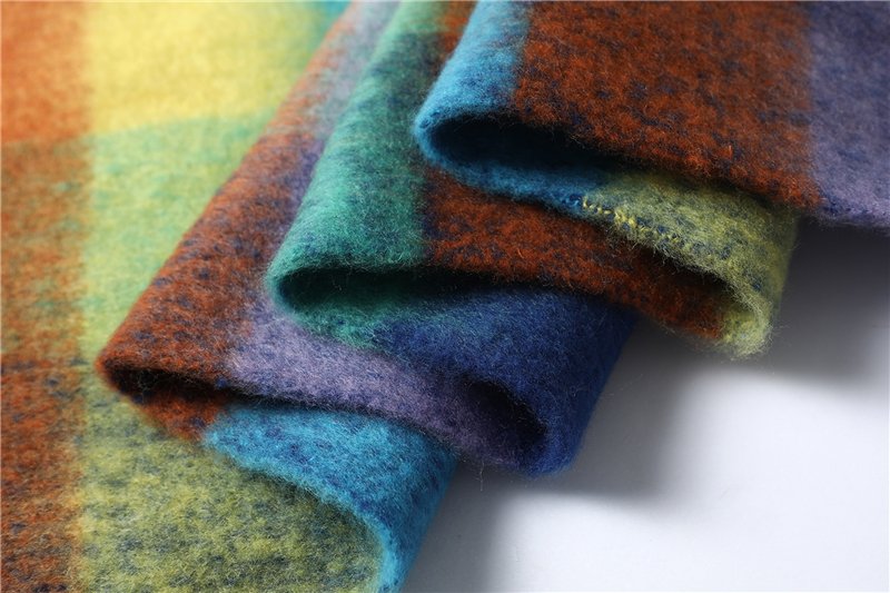 2022 New Women Plaid Scarf Winter Pashmina Shawls Cashmere Thick Wraps Lady Tassel Warm Scarves Rainbow Hairy Bufanda 2022 New Women Plaid Scarf Winter Pashmina Shawls Cashmere Thick Wraps Lady Tassel Warm Scarves Rainbow Hairy Bufanda