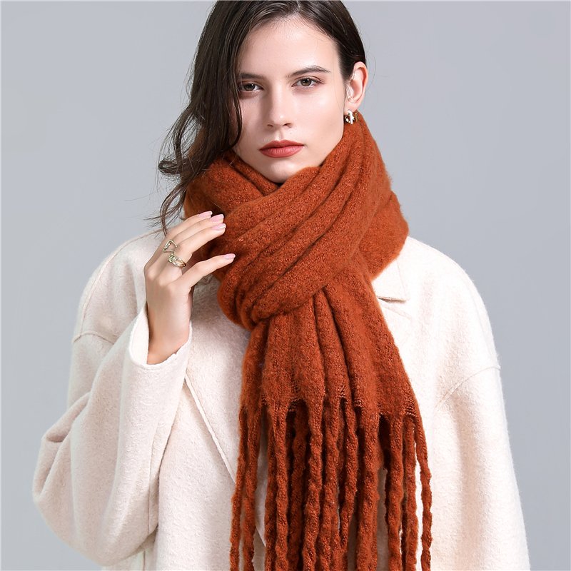 2022 New Women Plaid Scarf Winter Pashmina Shawls Cashmere Thick Wraps Lady Tassel Warm Scarves Rainbow Hairy Bufanda 2022 New Women Plaid Scarf Winter Pashmina Shawls Cashmere Thick Wraps Lady Tassel Warm Scarves Rainbow Hairy Bufanda