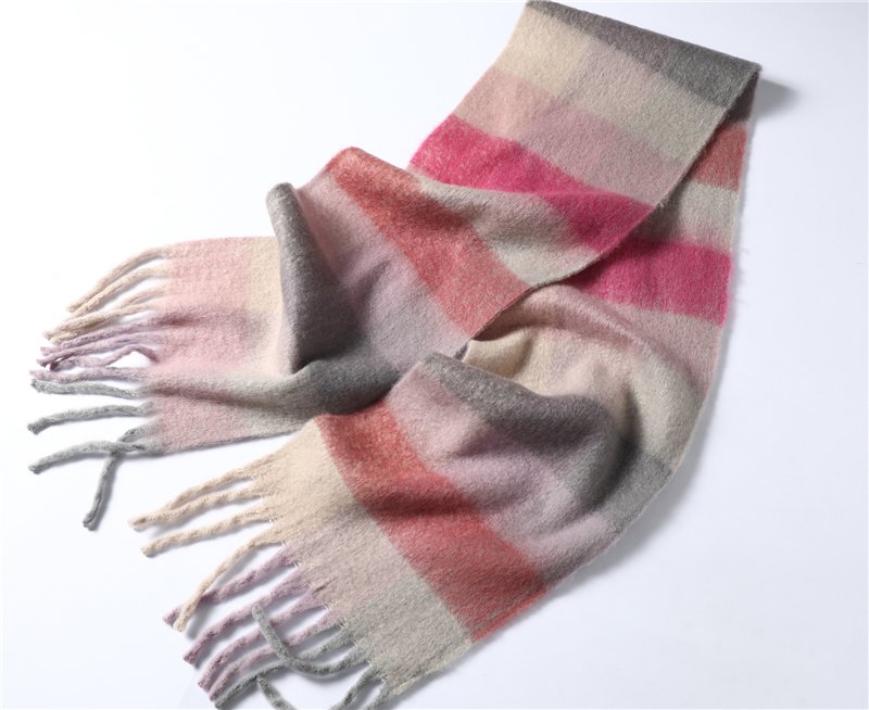 2022 New Women Plaid Scarf Winter Pashmina Shawls Cashmere Thick Wraps Lady Tassel Warm Scarves Rainbow Hairy Bufanda 2022 New Women Plaid Scarf Winter Pashmina Shawls Cashmere Thick Wraps Lady Tassel Warm Scarves Rainbow Hairy Bufanda