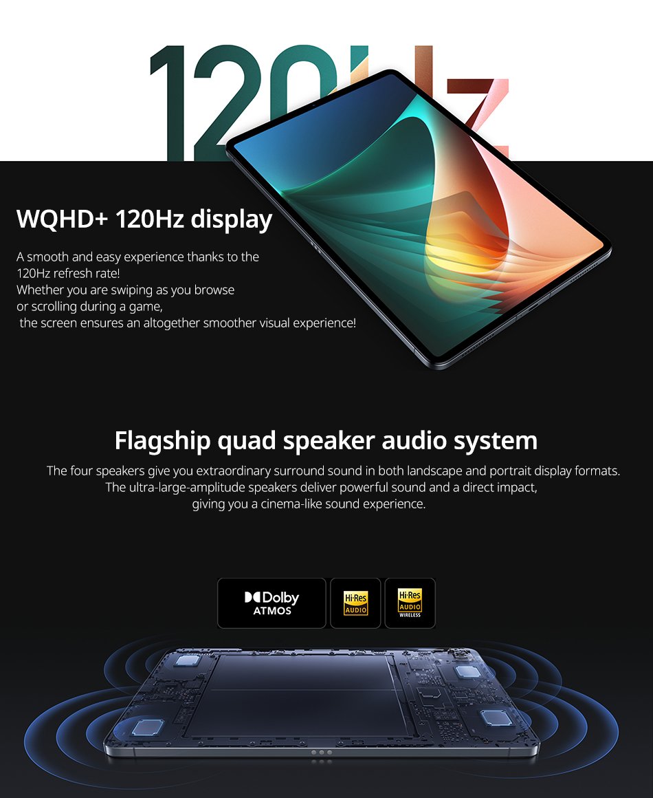 Global Version Xiaomi Pad 5 6GB+128GB / 6GB+256GB 11'' WQHD+ 120Hz Display Snapdragon 860 4 Stereo Speakers 8720mAh MI tablet 5 Global Version Xiaomi Pad 5 6GB+128GB / 6GB+256GB 11'' WQHD+ 120Hz Display Snapdragon 860 4 Stereo Speakers 8720mAh MI tablet 5