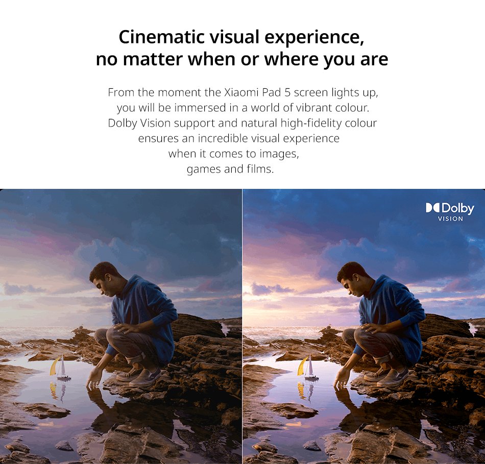 Global Version Xiaomi Pad 5 6GB+128GB / 6GB+256GB 11'' WQHD+ 120Hz Display Snapdragon 860 4 Stereo Speakers 8720mAh MI tablet 5 Global Version Xiaomi Pad 5 6GB+128GB / 6GB+256GB 11'' WQHD+ 120Hz Display Snapdragon 860 4 Stereo Speakers 8720mAh MI tablet 5