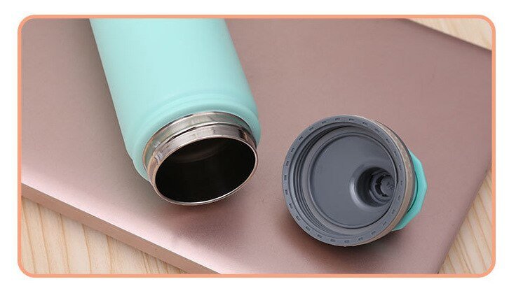 530/750/100Ml Thermos Mug With Straw Stainless Steel Thermal Insulation Straight Cup Thermal Water Bottle Tumbler Thermocup 1pcS