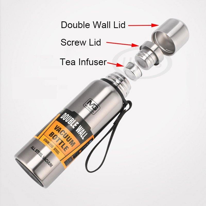 UPORS Large Capacity Stainless Steel Thermos Portable Vacuum Flask Insulated Tumbler with Rope Thermo Bottle 500/700/1000/1500ml UPORS Large Capacity Stainless Steel Thermos Portable Vacuum Flask Insulated Tumbler with Rope Thermo Bottle 500/700/1000/1500ml