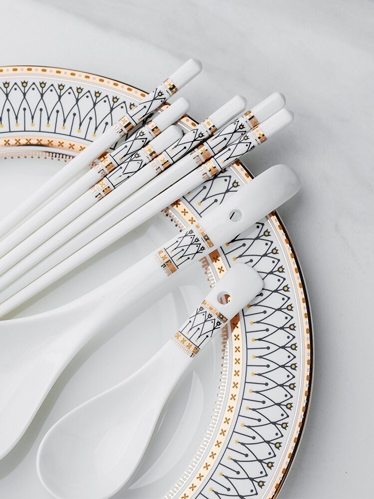 Nordic Luxury Dinner Plates Rice Bowl Soup Plate Serving Cake Dessert Plate Rack Set Decorative Dinnerware for Wedding Party Nordic Luxury Dinner Plates Rice Bowl Soup Plate Serving Cake Dessert Plate Rack Set Decorative Dinnerware for Wedding Party