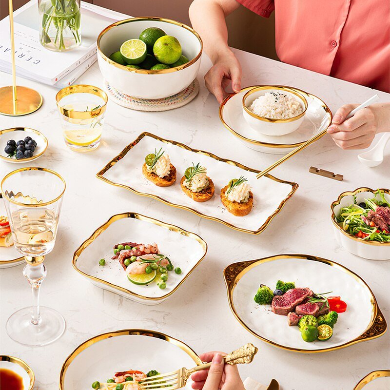 White Ceramic Plate Phnom Penh Tableware Salad Soup Bowl Food Dinner Dishes Wedding Decoration Dinnerware Household Kitchen White Ceramic Plate Phnom Penh Tableware Salad Soup Bowl Food Dinner Dishes Wedding Decoration Dinnerware Household Kitchen